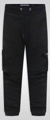 D555 Dexter 1 Cargo Jogger With Bear Embroidery Fekete