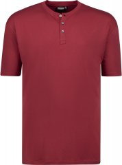 Adamo Silas Regular fit Serafino T-shirt Burgundy
