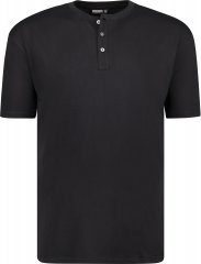 Adamo Silas Regular fit Serafino T-shirt Black