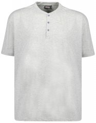 Adamo Silas Regular fit Serafino T-shirt Grey