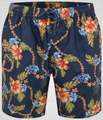 D555 Dawson AO Fürdőnadrág Hawaii Mintával Sötétkék