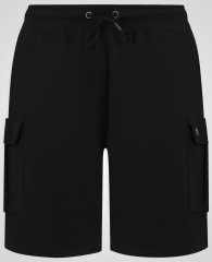 D555 Robinson 1 Fleece Cargo Rövidnadrág Gumis Derékkal Fekete