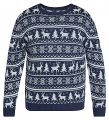 North Latitude 63144 Fjell Reindeer Knit Tengerészkék
