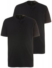 JP1880 708420 Henley póló 2 darab Fekete