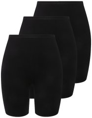 Ulla Popken 716595 Női boxeralsók 3 db Fekete
