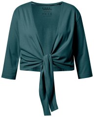 Ulla Popken 794514 Megkötős jersey bolero Petrol