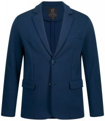 JP1880 New York Flexnamic Jersey zakó fedőlapos zsebekkel Éjkék