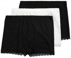 Ulla Popken 827286 Női boxeralsók 3 db Fekete