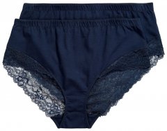 Ulla Popken 830094 Alsók csipkével 2 db Sötétkék