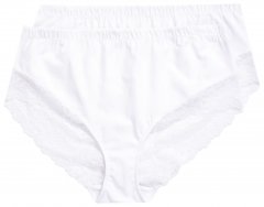 Ulla Popken 830094 Alsók csipkével 2 db Fehér