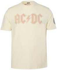 JP1880 836411 AC/DC Classic Logo Póló Homokszürke