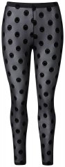 Ulla Popken 837949 Mintás harisnyaleggings Fekete