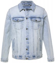 Men+ 394 Farmerdzseki mellzsebekkel Világoskék