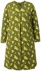 Ulla Popken 845190 Virágos jersey ruha Türkiz