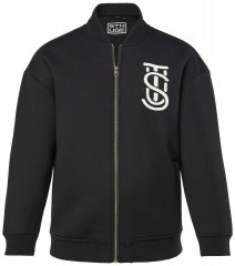 STHUGE 847083 Varsity dzseki scuba anyagból Fekete