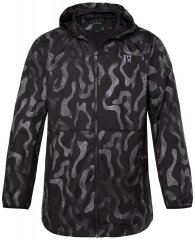 Jay-Pi 847852 Ultrakönnyű outdoor dzseki fényvisszaverő mintával Fekete