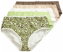 Ulla Popken 848810 Állatmintás alsók 5 db Taupe