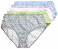 Ulla Popken 849202 Mintás alsók 6 db Szürke