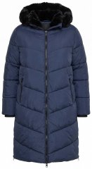 Ulla Popken 850041 Steppelt kabát Sötétkék