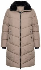 Ulla Popken 850041 Steppelt kabát Taupe