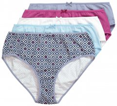 Ulla Popken 850077 Mintás alsók 5 db Világoskék