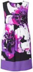 Ulla Popken 850175 Ujjatlan jersey ruha zsebekkel Lila