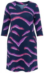 Ulla Popken 850920 Jersey ruha Sötétkék