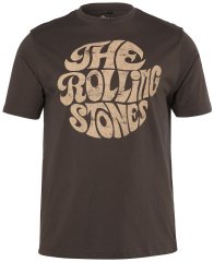 JP1880 851001 Rolling Stones Retro Logo Póló Mogyoró
