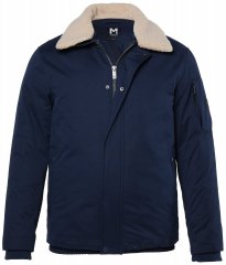 Men+ 369 Dzseki bellyfit teddy gallérral Sötétkék