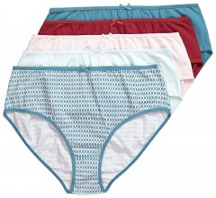 Ulla Popken 851725 Mintás alsók 5 db Lila
