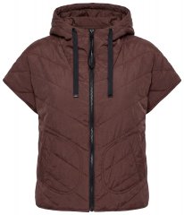 Ulla Popken 851785 Oversize kapucnis steppelt mellény Barna