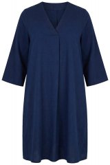 Ulla Popken 852191 Farmerruha zsebekkel Denimkék