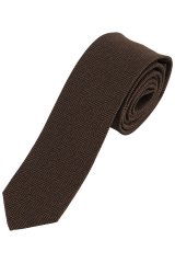 JP1880 853818 Selyem nyakkendő extra hosszú Sötétbarna