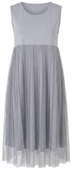 Ulla Popken 853879 A-vonalú midiruha Szürke
