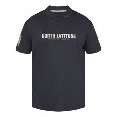 North Latitude Logo Polo Fekete