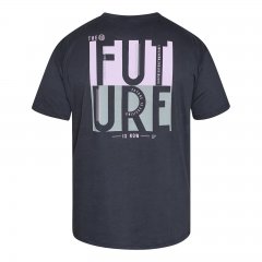 North Latitude T-Shirt With Back Print Fekete