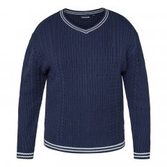 North Latitude V-Neck Knit Tengerészkék