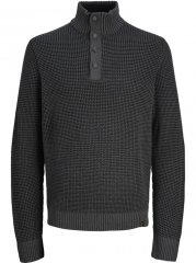 Jack & Jones Ethan High Neck Knit Pullover Black