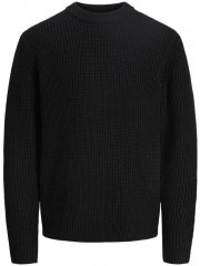 Jack & Jones Bleecker Crew Neck Knitted Sweater Black