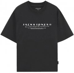 Jack & Jones Point Branding Crew Neck T-Shirt Black
