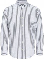 Jack & Jones OXFORD LS Shirt Striped Ensign Blue