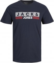 Jack & Jones CORP Logo T-Shirt Navy/PLAY 4