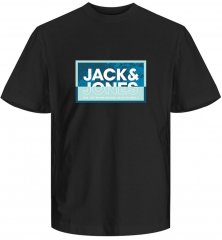 Jack & Jones JCOLOGAN SUMMER PRINT T-Shirt Black