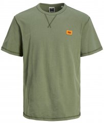 Jack & Jones JCOCLASSIC WAFFLE BADGE TEE Green