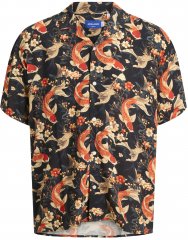 Jack & Jones Tokyo mintás hawaii ing sötétbarna