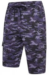 Kam Jeans 3306 Cargo Camo Lounge Shorts Navy