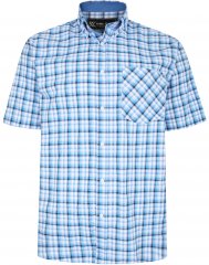 Kam Jeans 6214 Check Shirt Blue