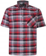 Kam Jeans 6222 Short sleeve Shirt Wine