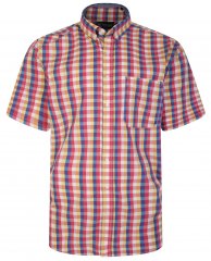 Kam Jeans 6248 Casual Short Sleeve Shirt Pink