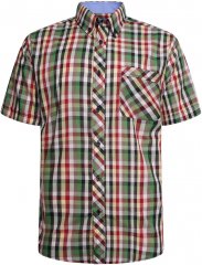 Kam Jeans 6310 Casual Check Short Sleeve Shirt Multi-Colored